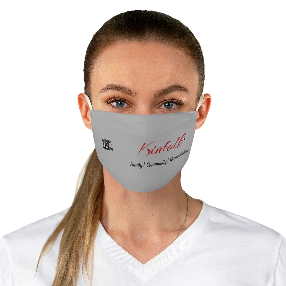 Grey Kinfolk Fabric Face Mask