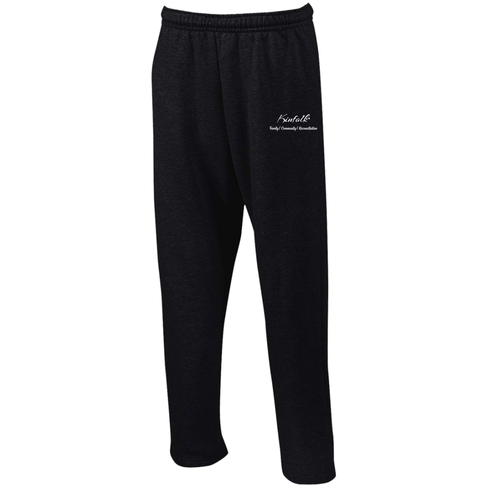 G123 Open Bottom Sweatpants with Pockets