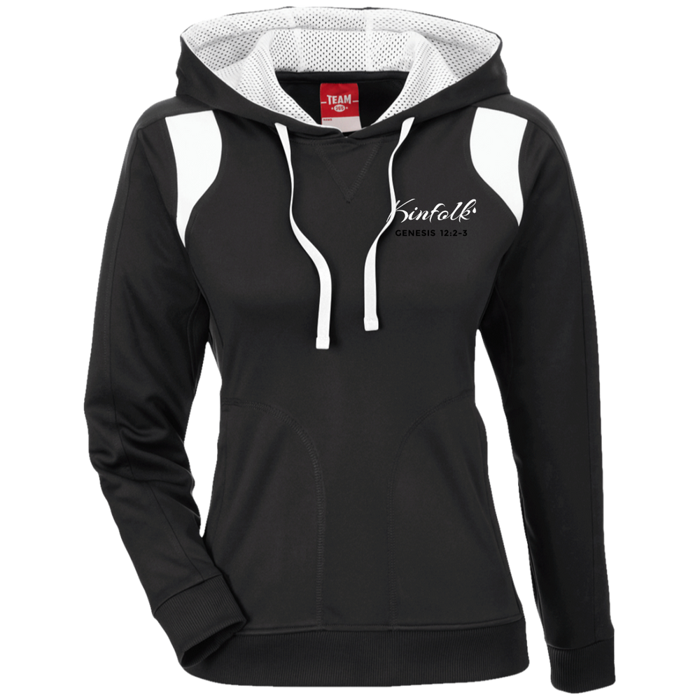 TT30W Ladies' Colorblock Poly Hoodie