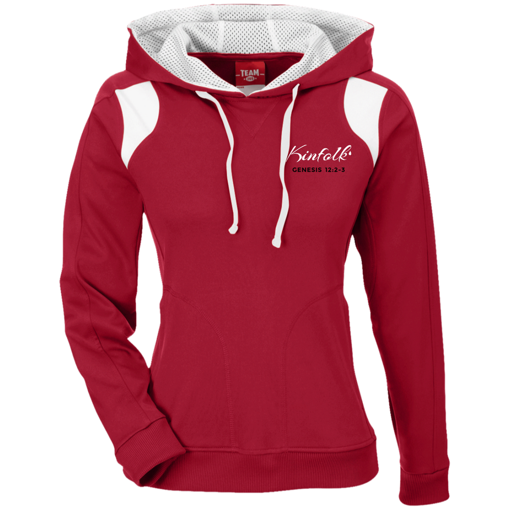 TT30W Ladies' Colorblock Poly Hoodie